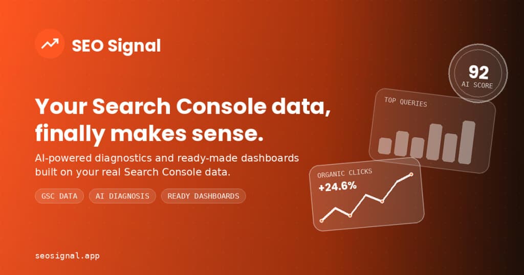 SEO Signal — Turn Google Search Console data into action