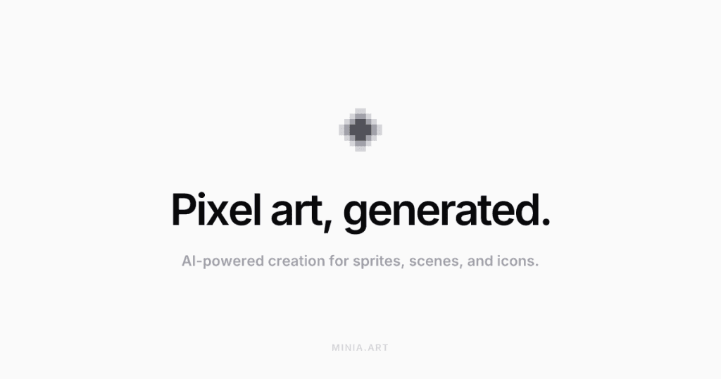 minia.art - Generate pixel art from text prompts