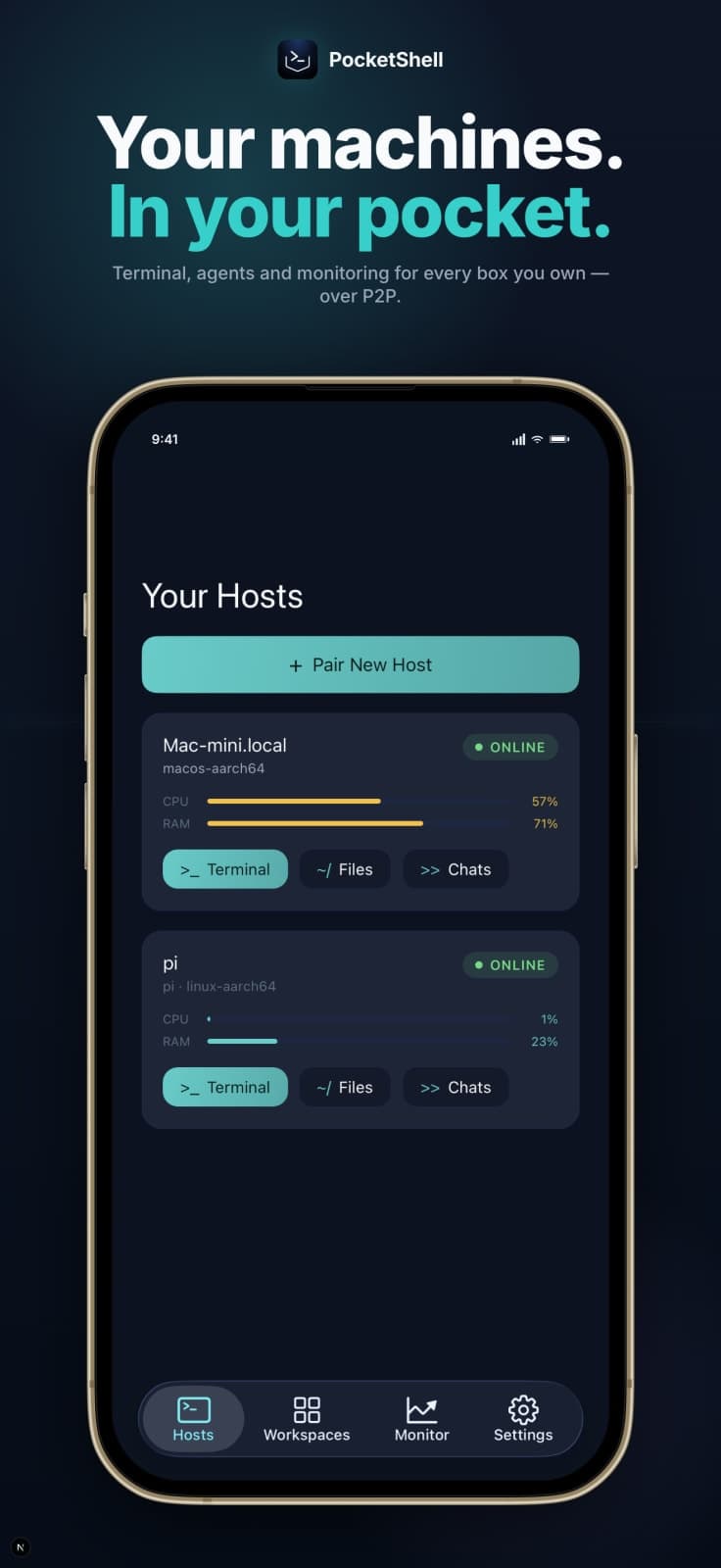 PocketShell screenshot 1 of 5