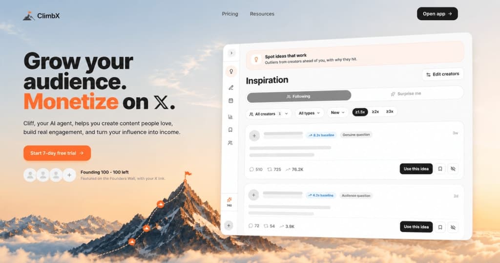 ClimbX - Grow your audience and monetize on X