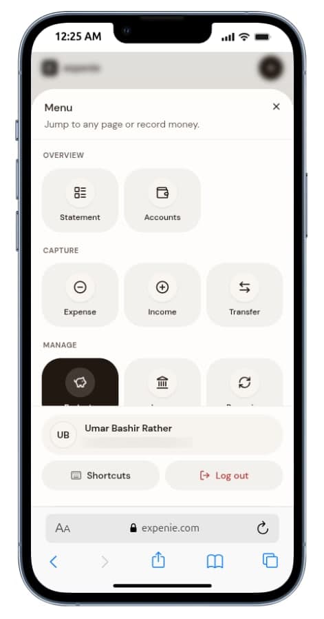 expenie screenshot 1 of 5
