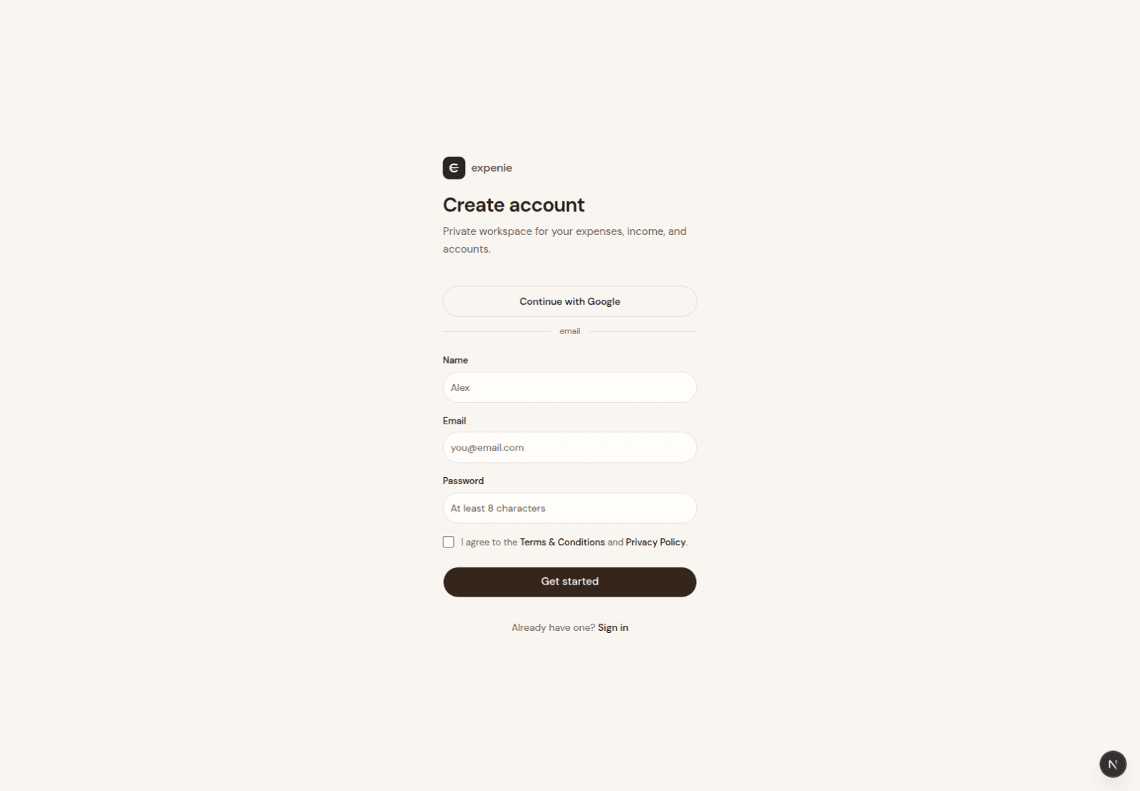 expenie screenshot 2 of 5