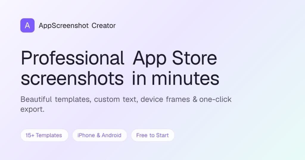 AppScreenshot Creator - Create stunning app store screenshots fast
