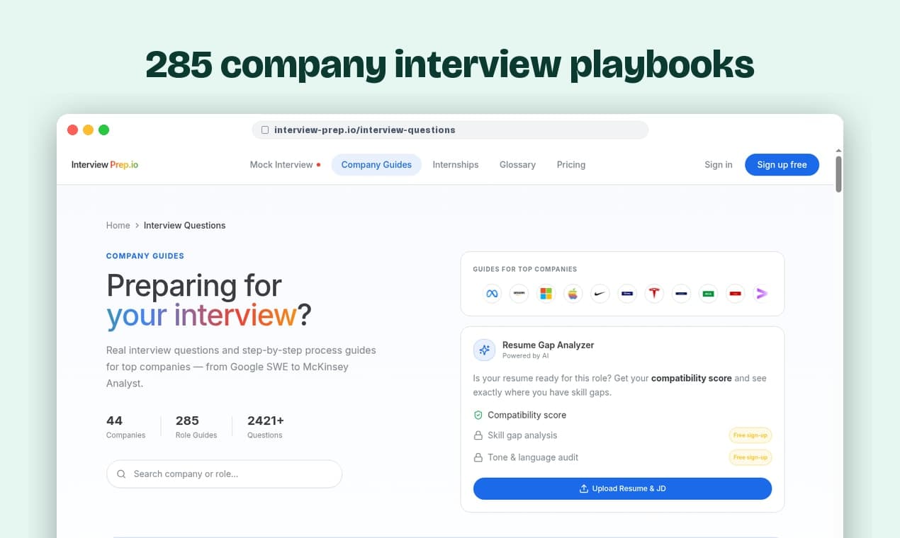 Interview Prep.io screenshot 5 of 6