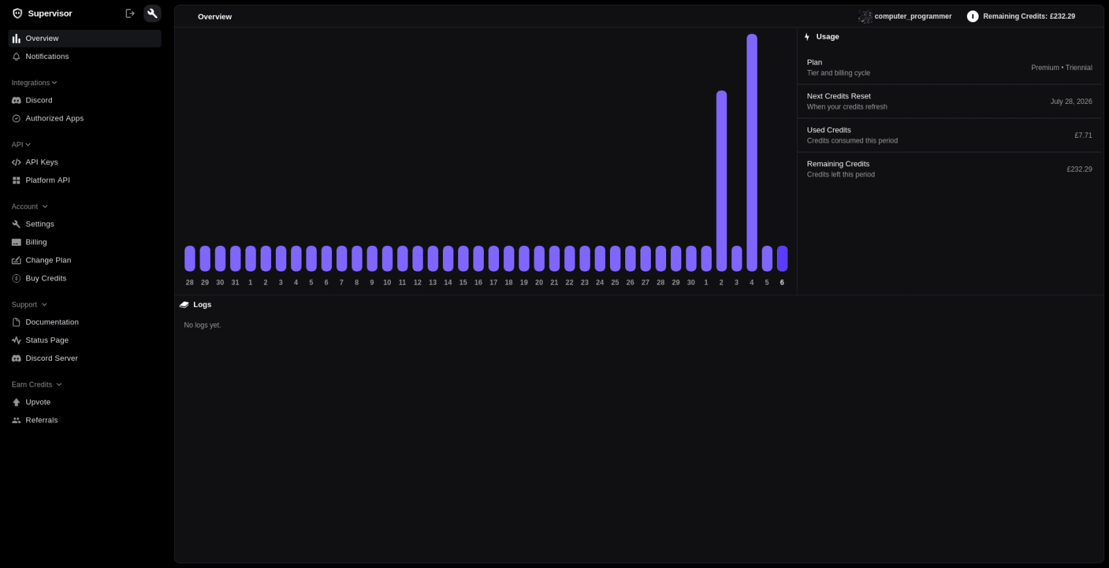 Supervisor screenshot 2 of 2