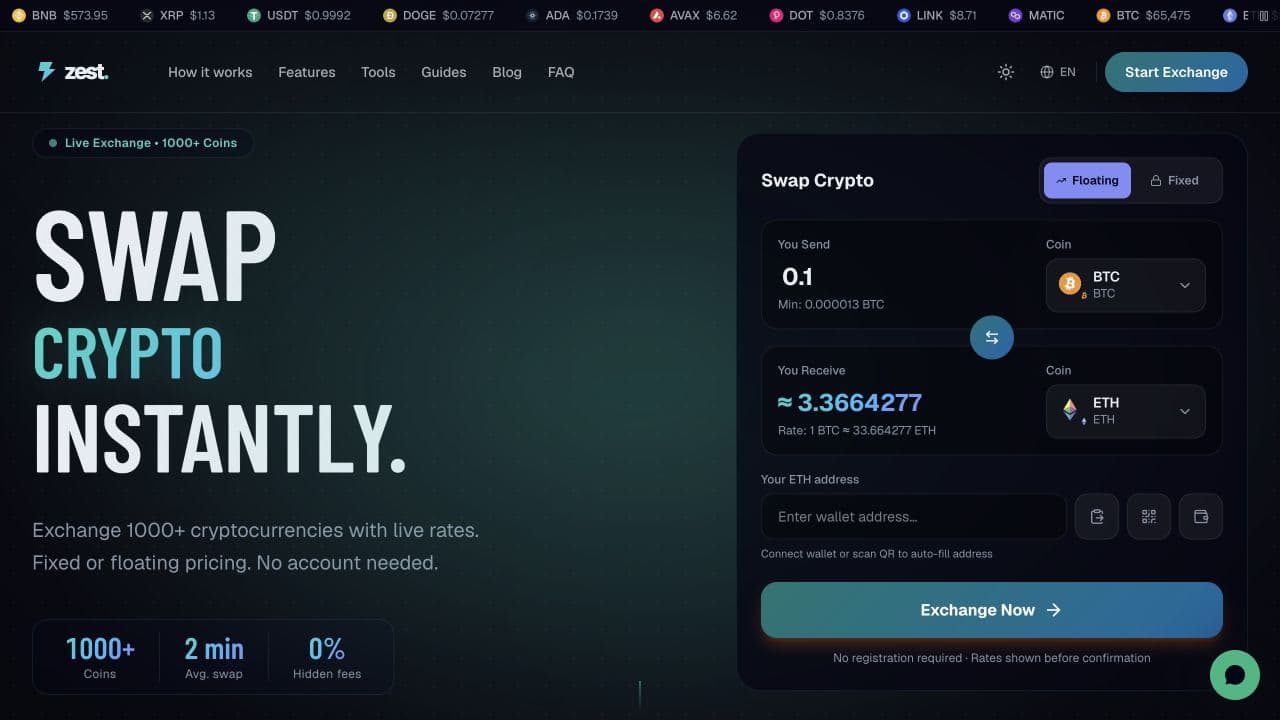 Zest Exchange screenshot 1 of 4