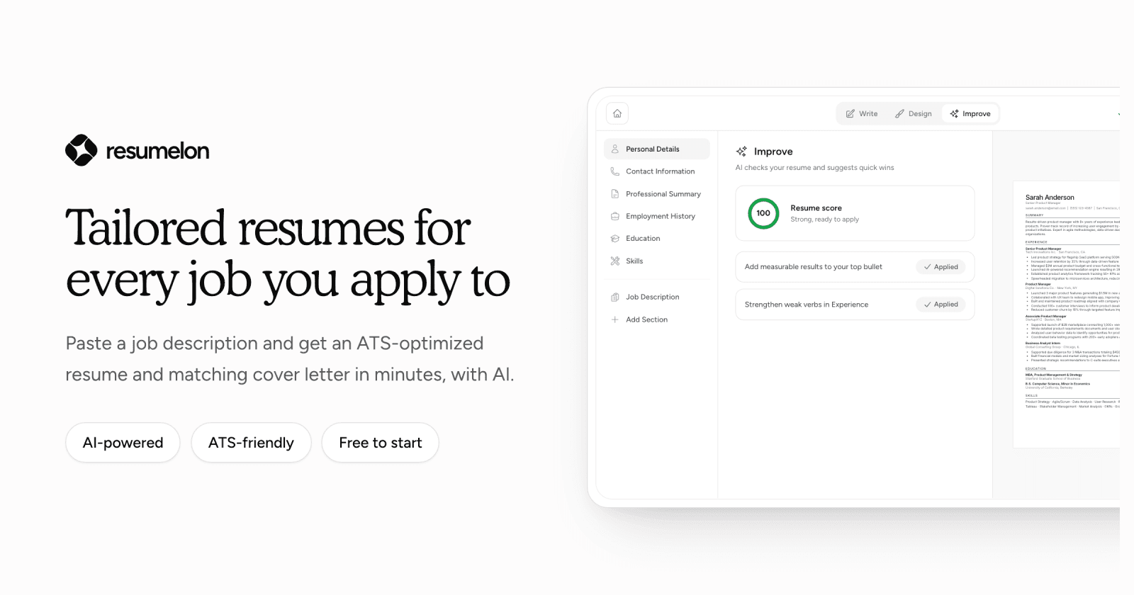 ResumeLon screenshot 1 of 6