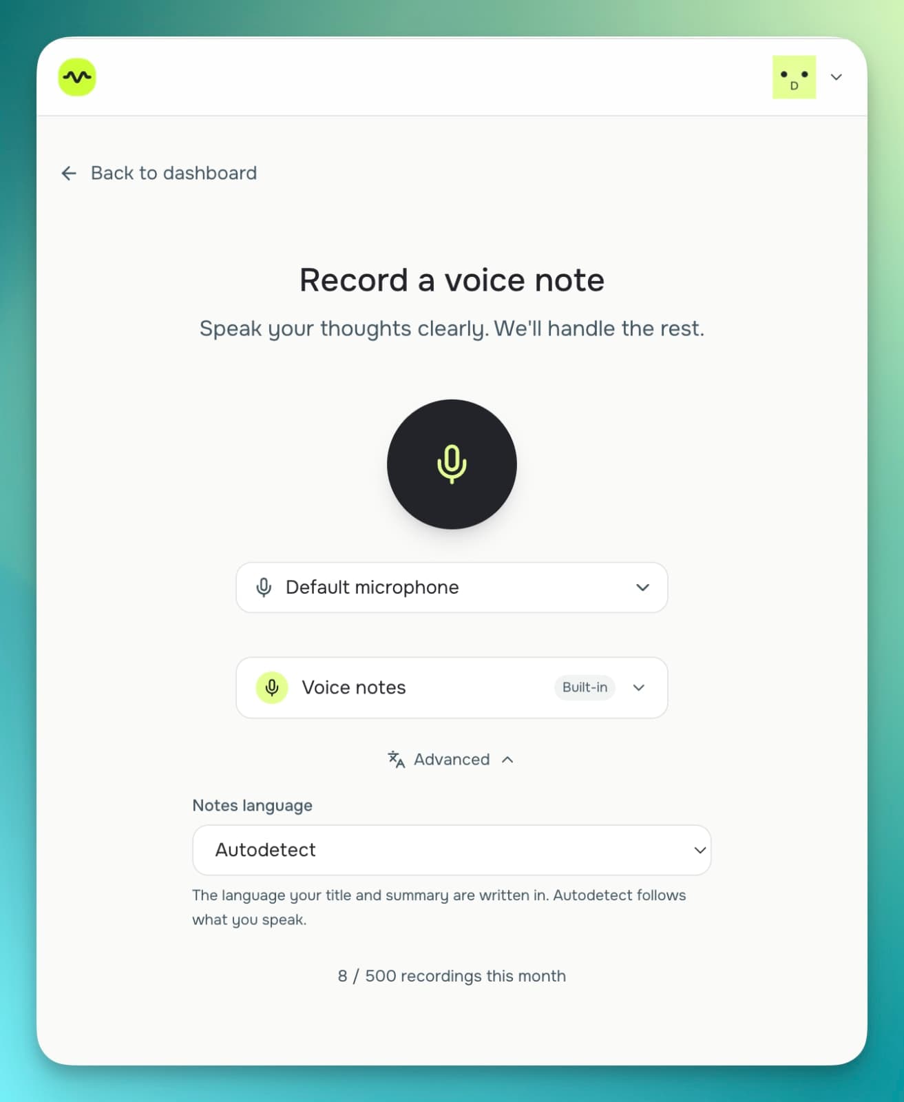 SendMyVoice screenshot 2 of 3