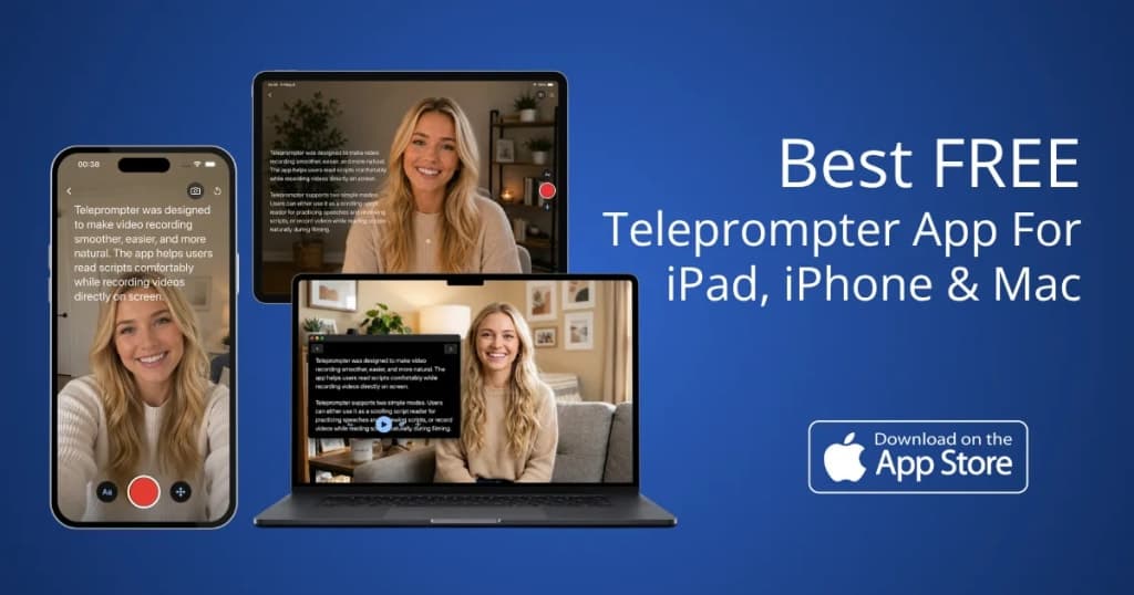 Teleprompter-Scrolling Scripts - Read scripts naturally while recording