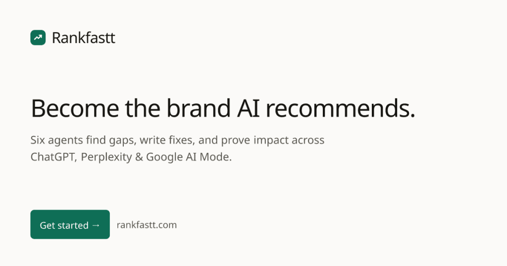 Rankfastt - Boost your AI visibility effortlessly