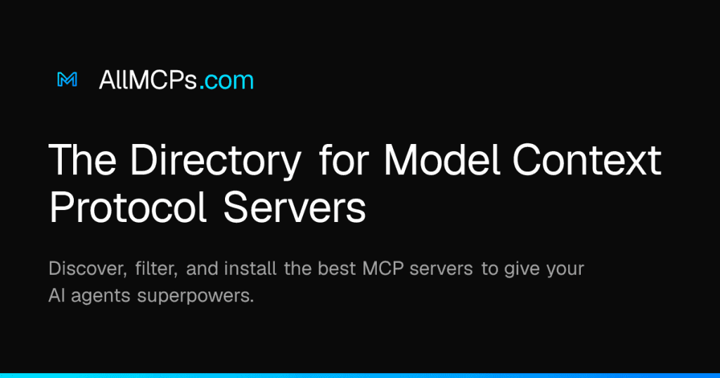 AllMCPs - Discover & Install MCP Servers for AI Agents