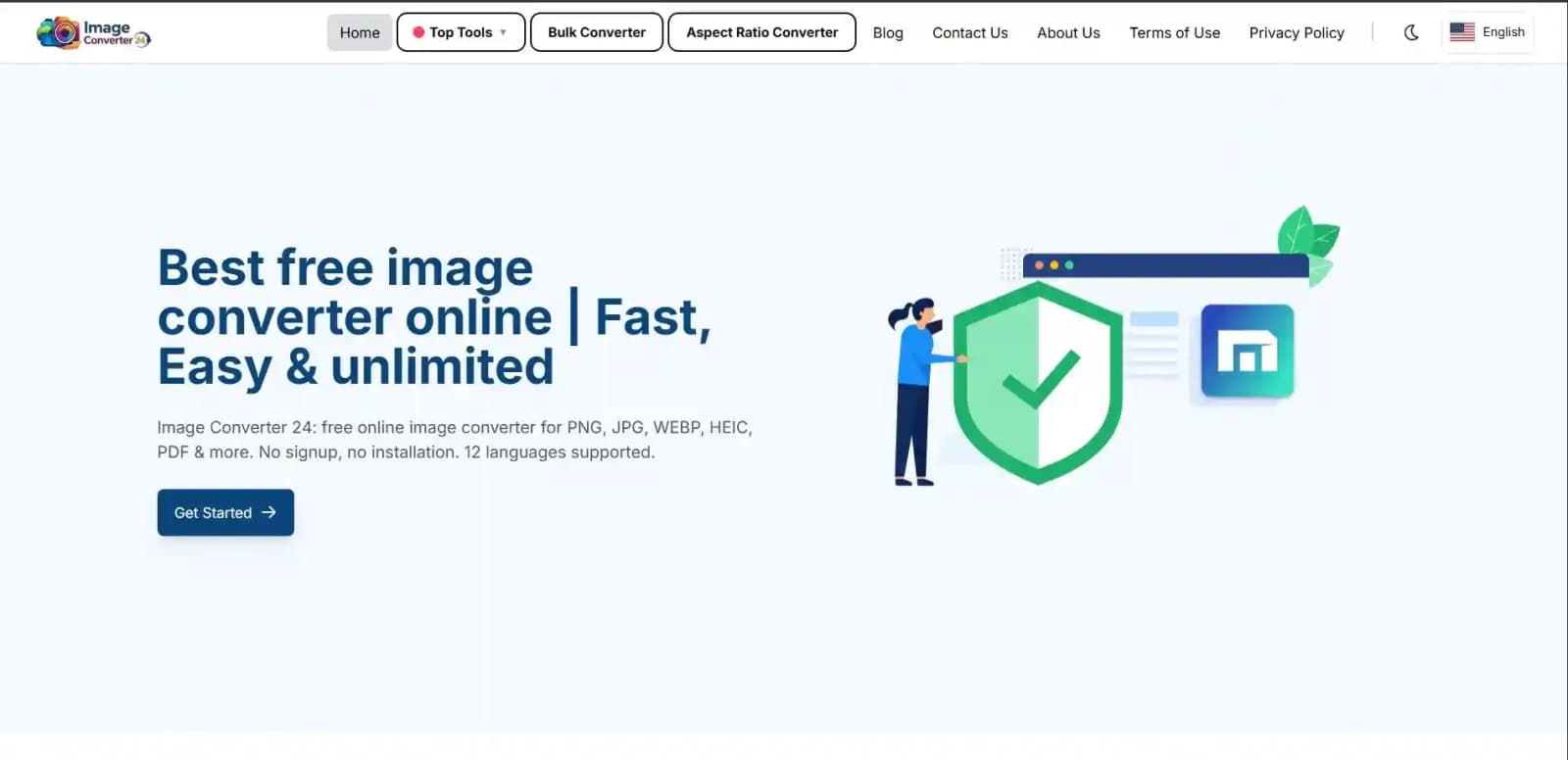 Image Converter 24 | Best Free Image Converter online screenshot 1 of 4