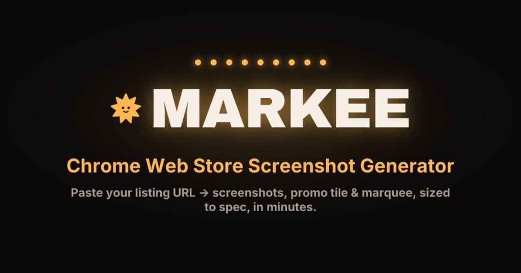 Markee - Generate Chrome Web Store screenshots fast