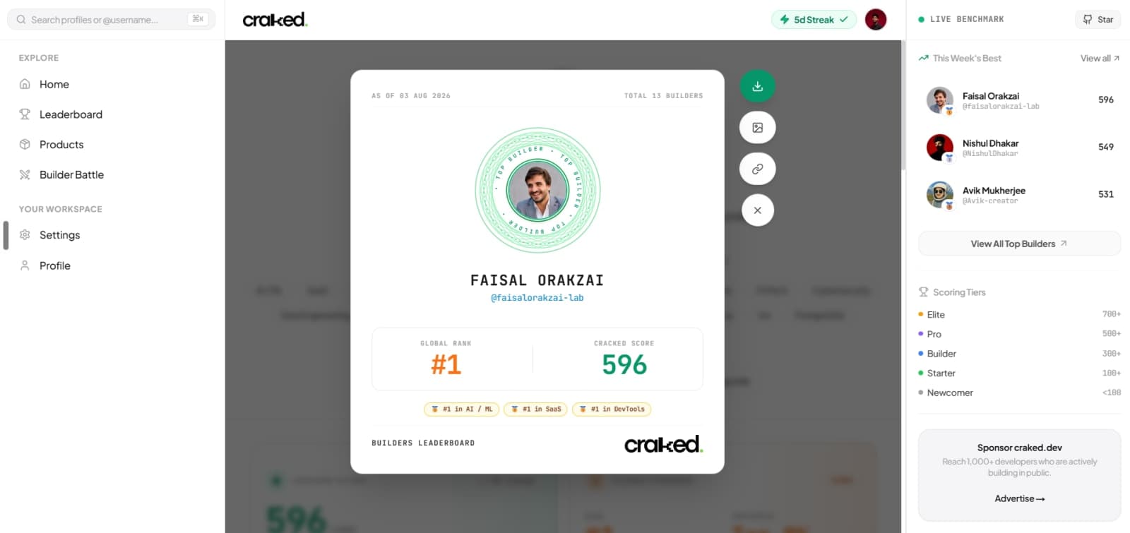 craked.dev screenshot 2 of 5