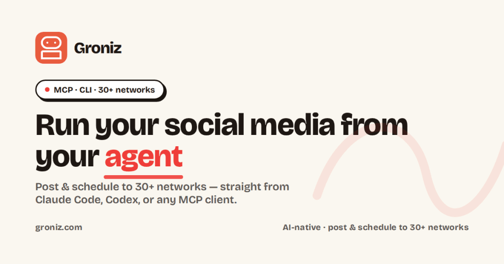 Groniz - Run your social media on autopilot