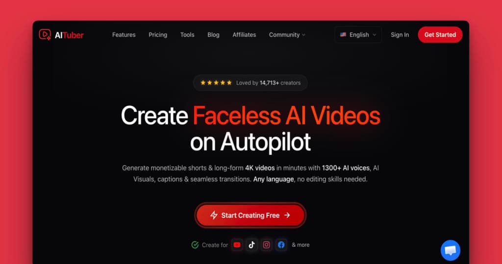 AITuber - Create Faceless AI Videos on Autopilot