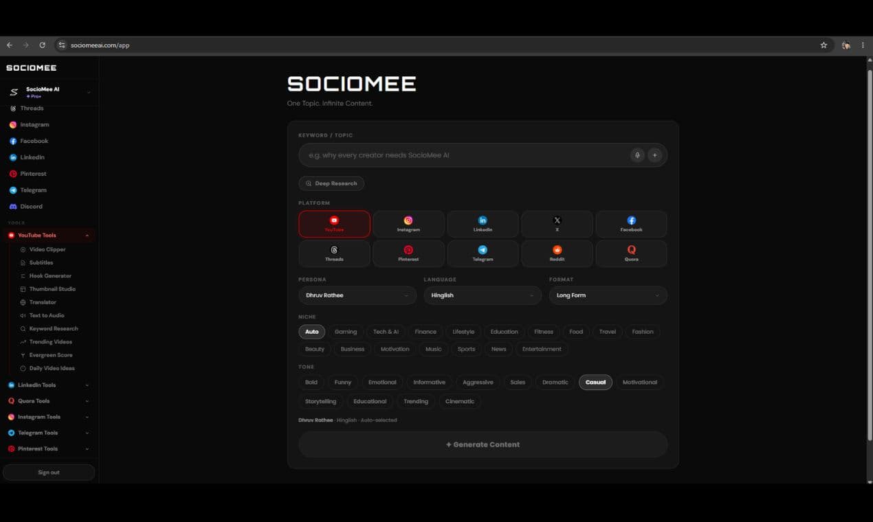 SocioMee AI screenshot 1 of 1