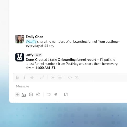 Luffy - AI employee that gets work done directly in Slack