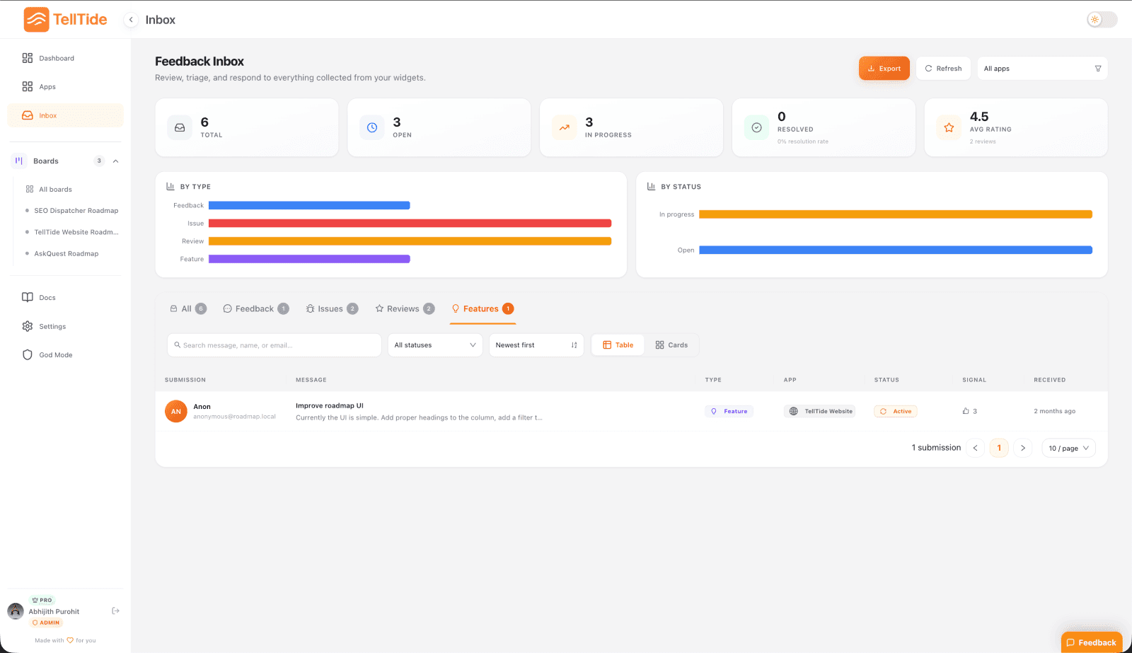 TellTide screenshot 1 of 3