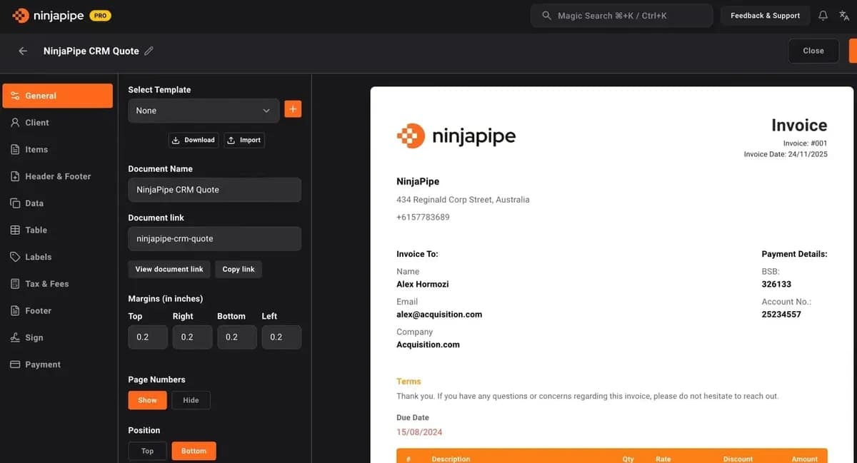 NinjaPipe CRM screenshot 3 of 5