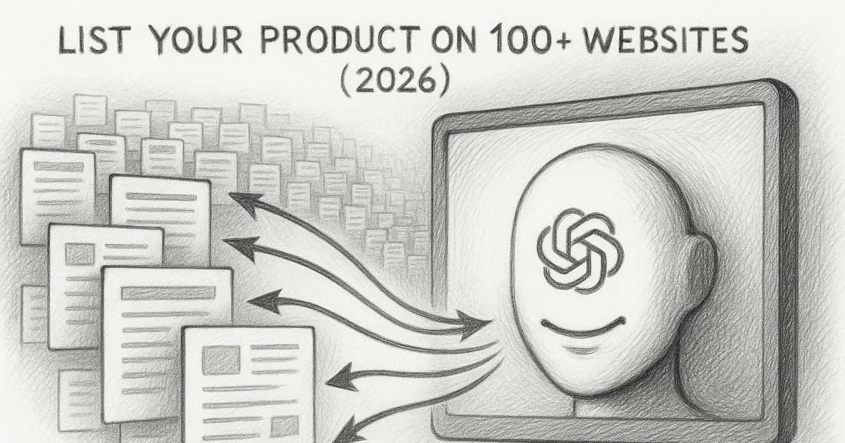 List Your Product on 100+ Websites (2026)