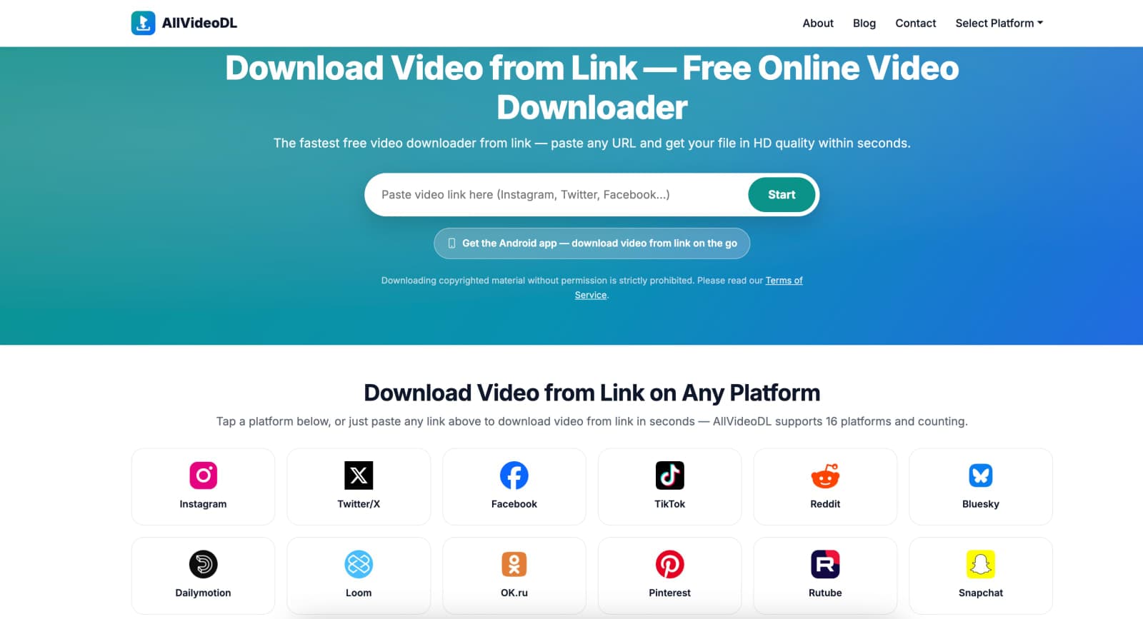 AllVideoDL screenshot 1 of 1