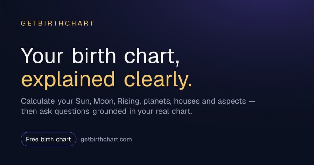 GetBirthChart - Birth chart calculations with AI-assisted interpretation