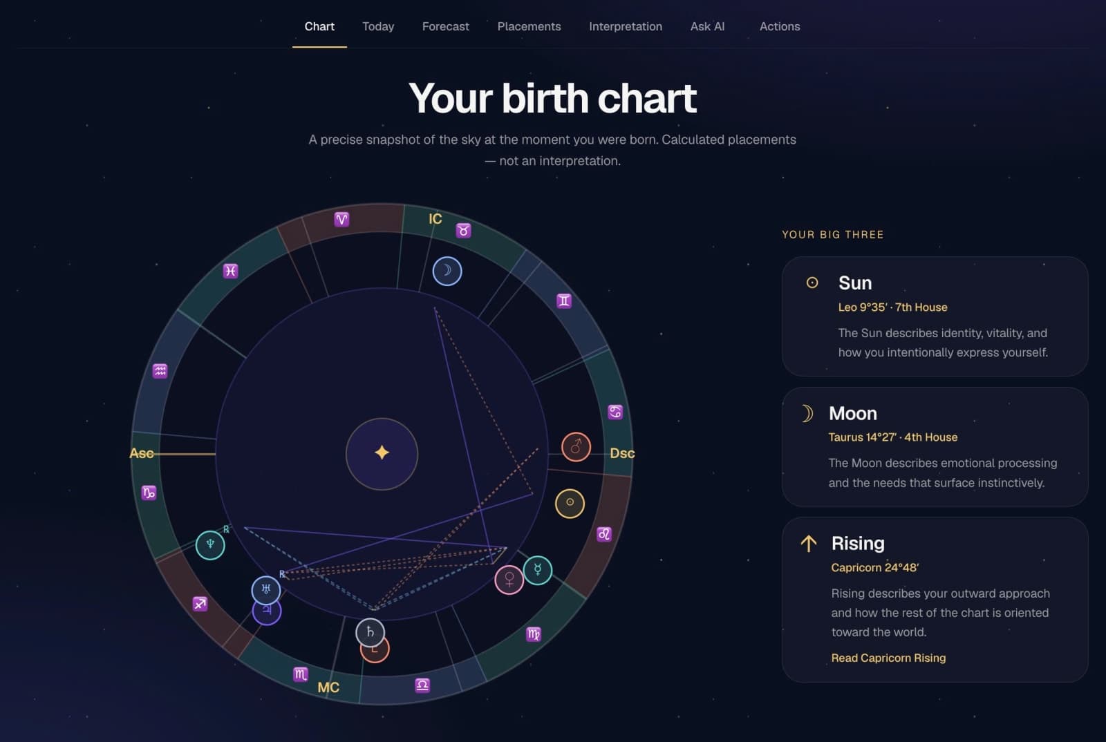 GetBirthChart screenshot 3 of 3