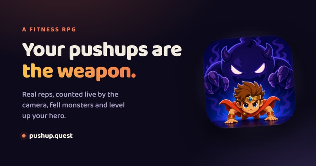Pushup RPG: Fitness Quest - Pushup RPG turns bodyweight training into an adventure. Your camera counts push-
