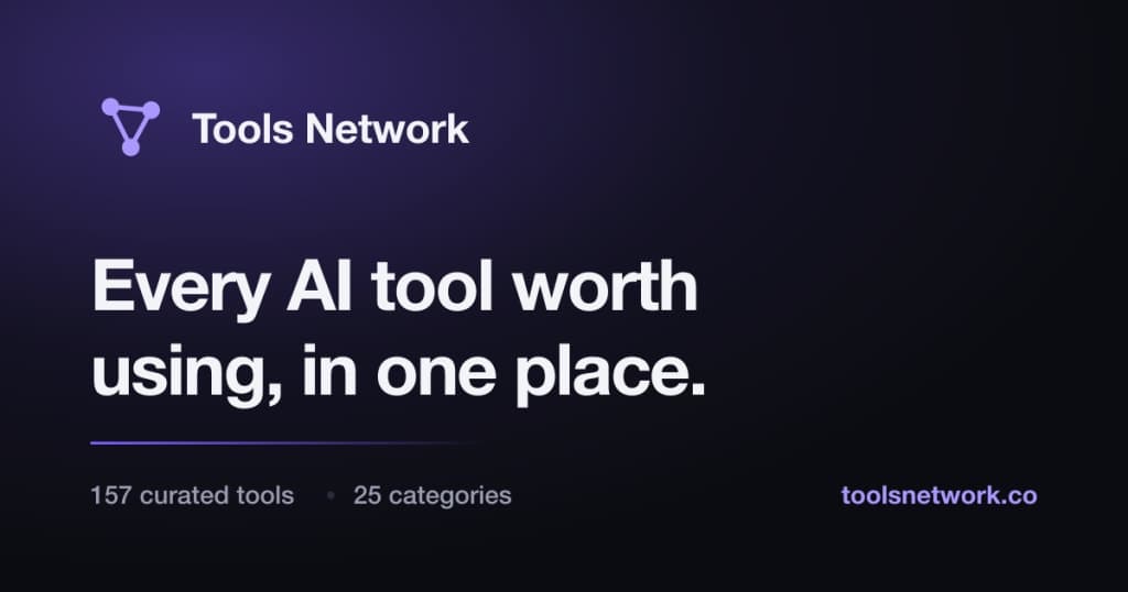 Tools Network - Discover and compare AI tools easily.