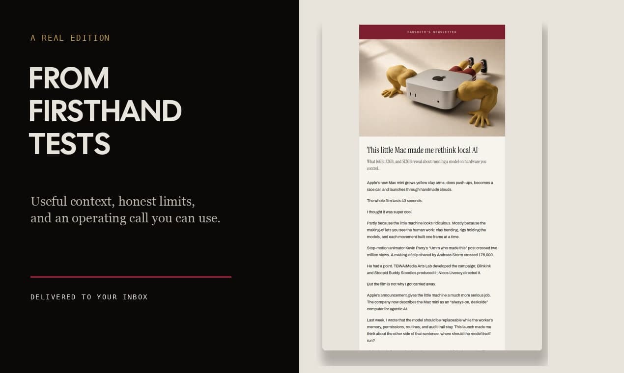 Harshith's Newsletter screenshot 3 of 5