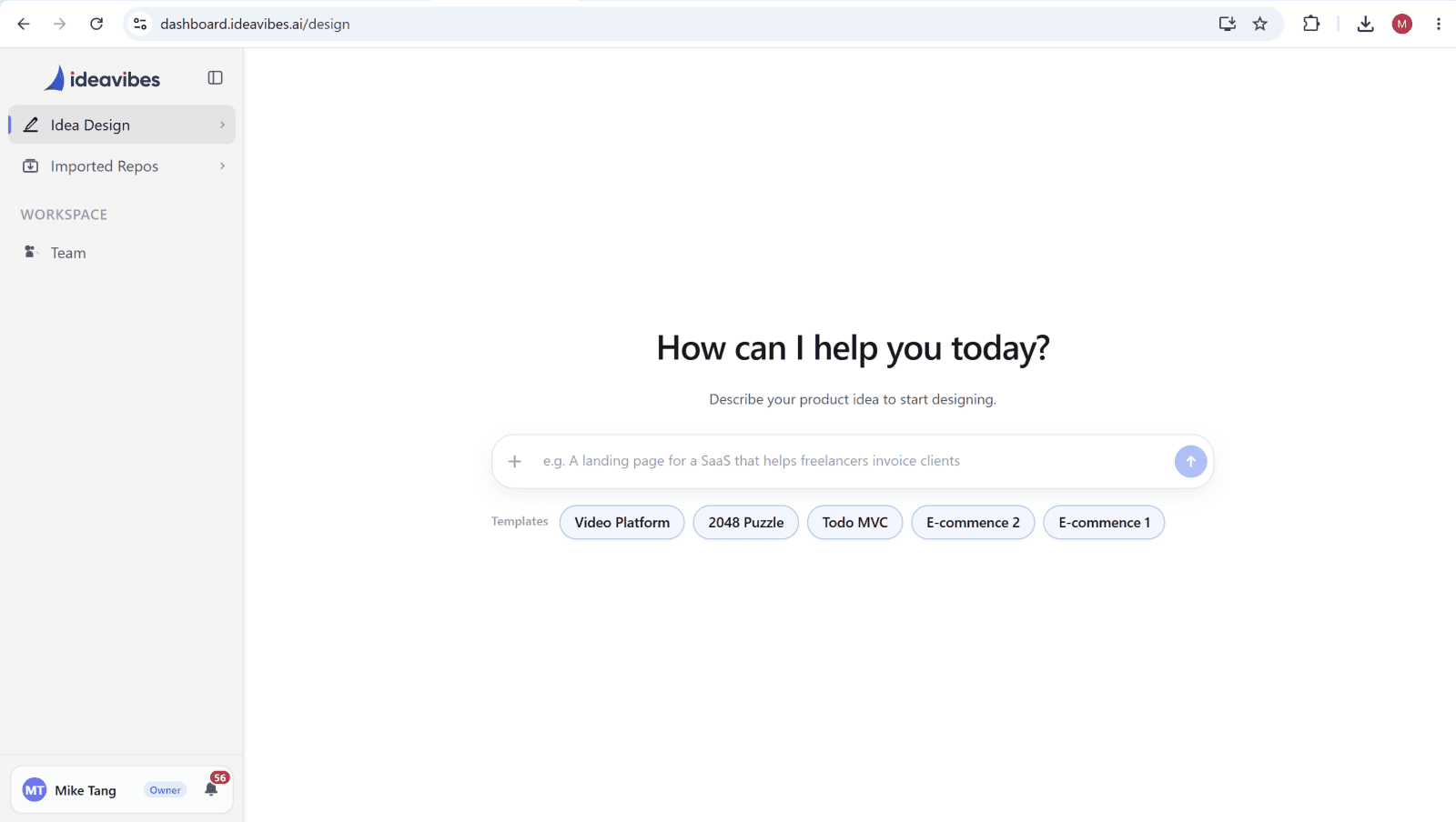 Ideavibes AI screenshot 1 of 6