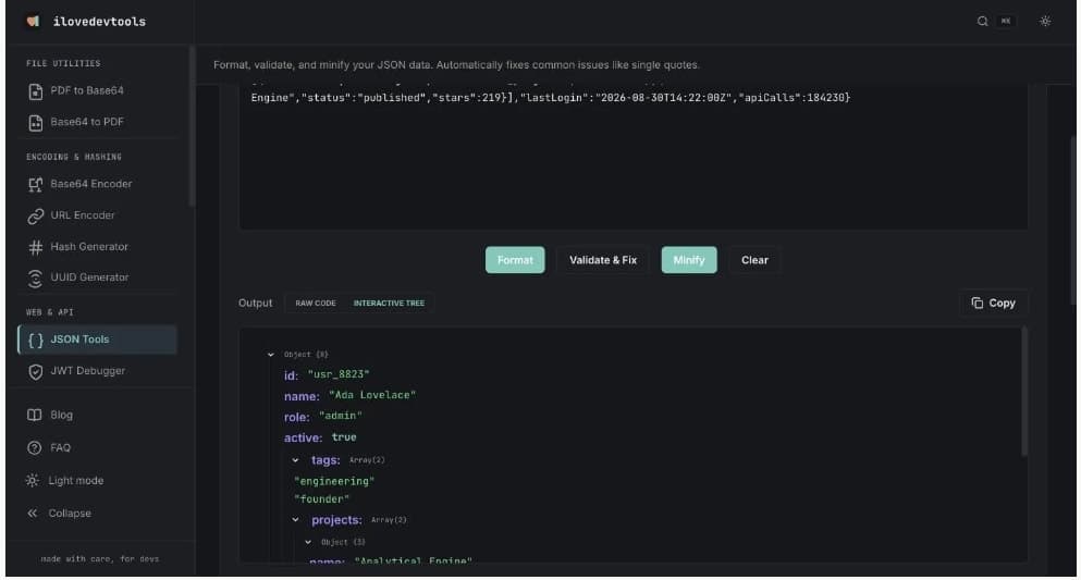 iLoveDevTools screenshot 2 of 4