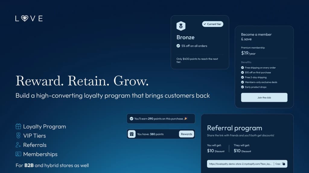Love Loyalty - Best Loyalty App for Shopify