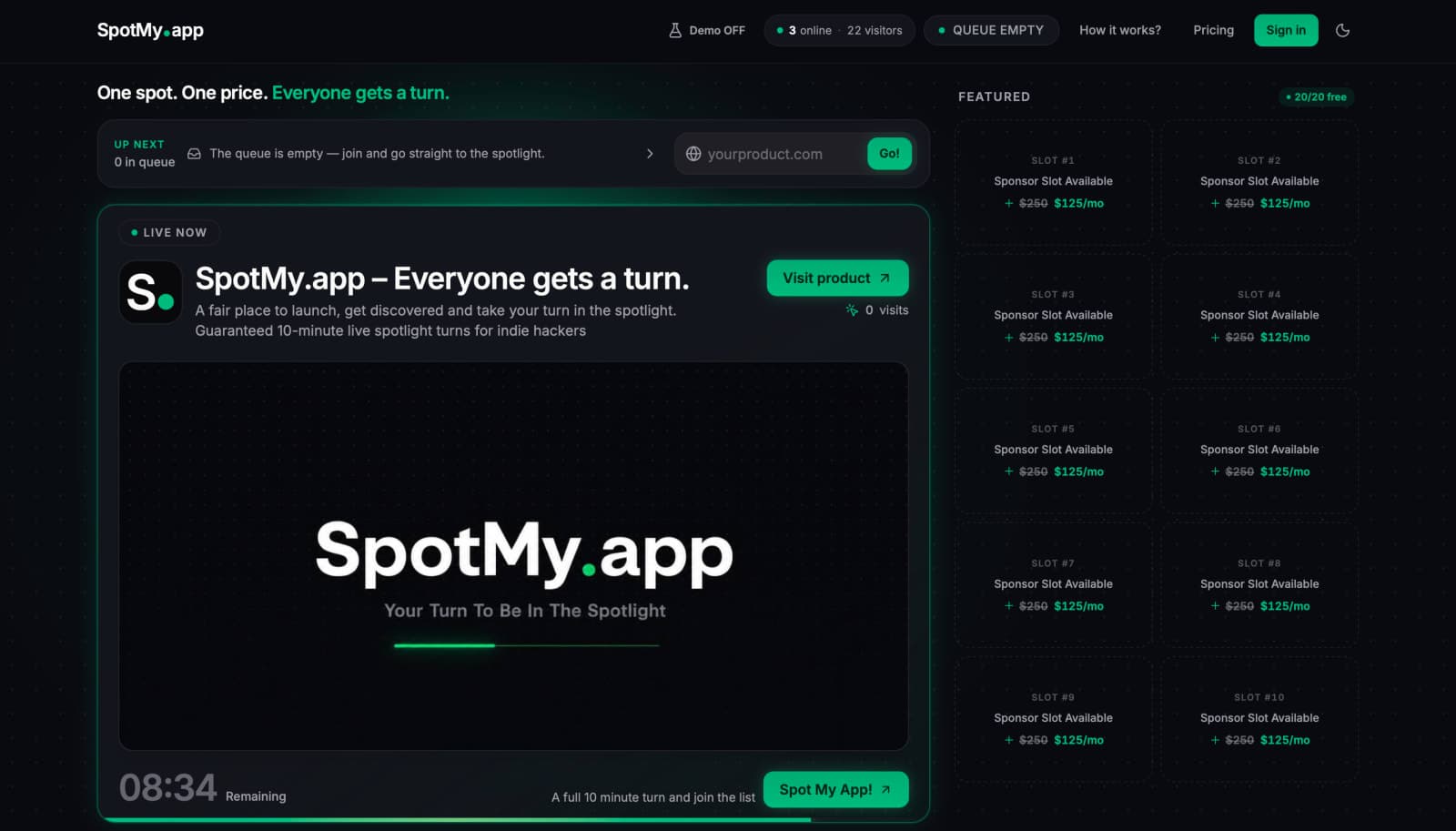 SpotMy.app screenshot 1 of 5