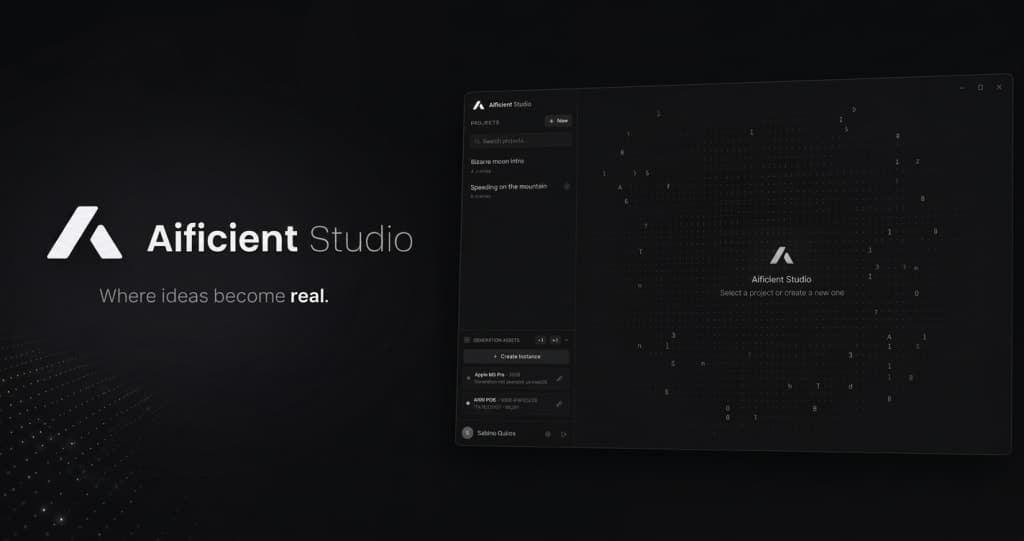 Aificient Studio - Write the idea. Post the video.