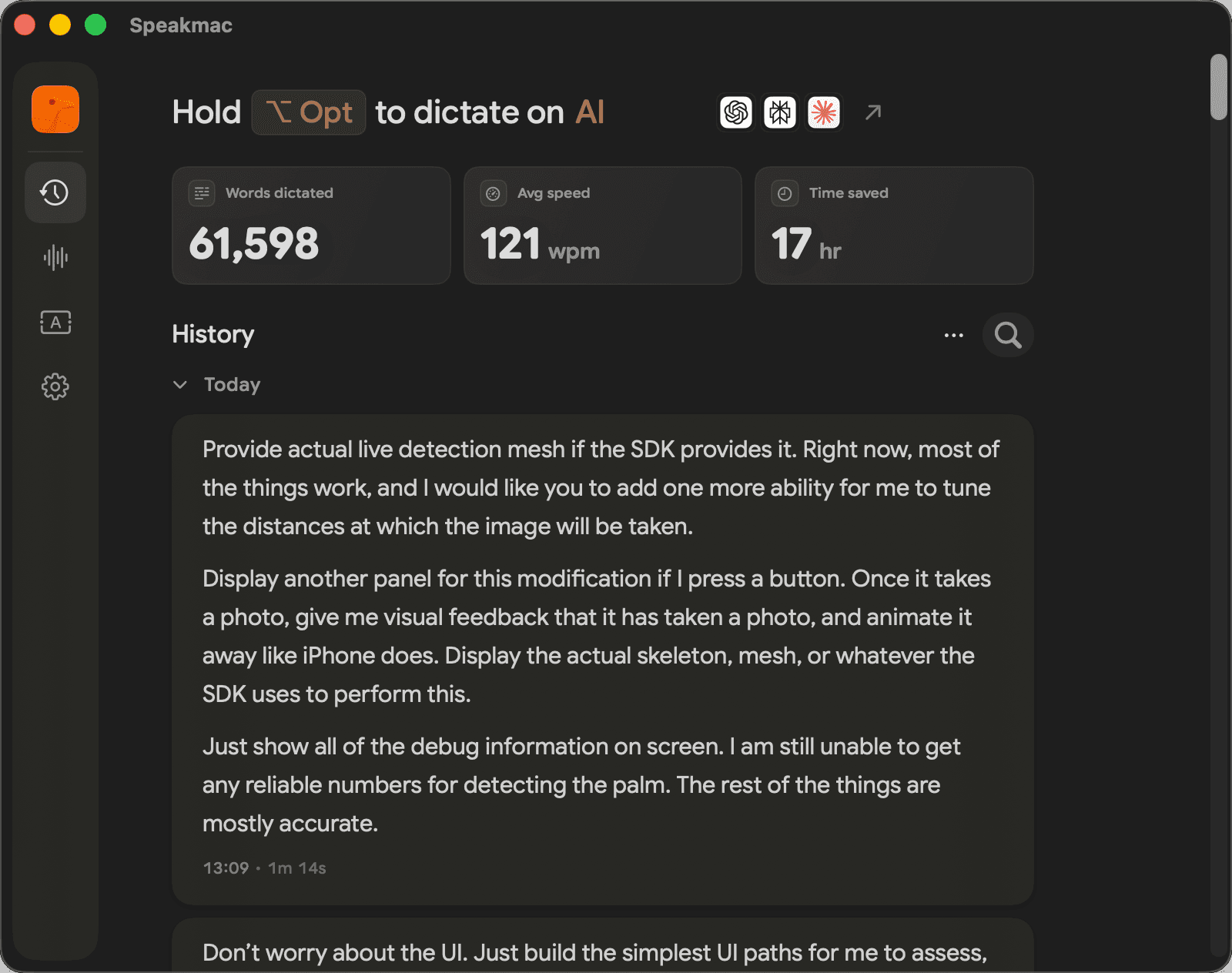 Speakmac screenshot 2 of 2