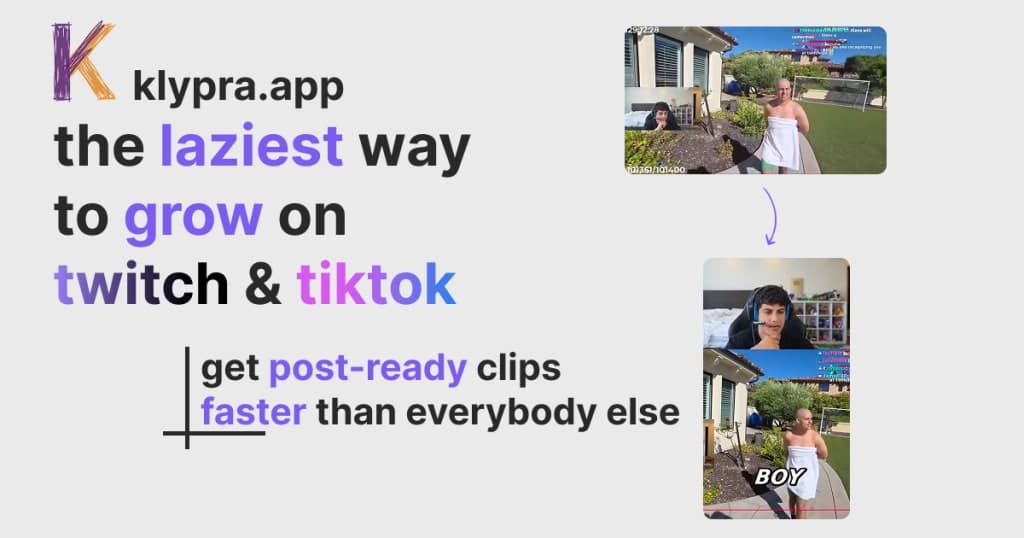 klypra - Auto Twitch Clip Maker for Streamers