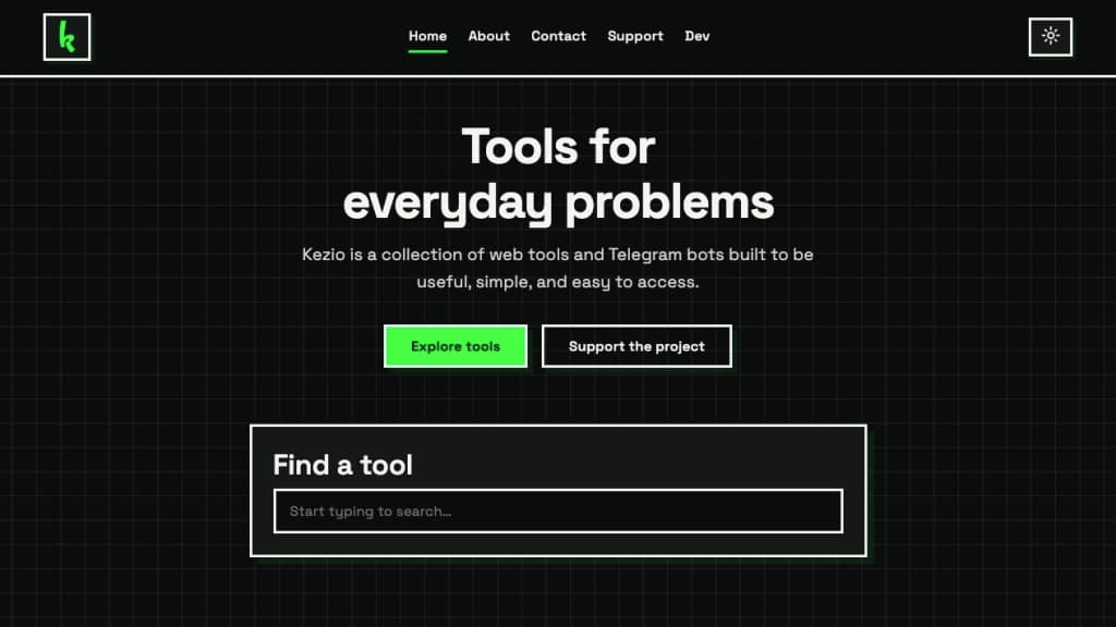 Kezio - Free web tools and Telegram bots