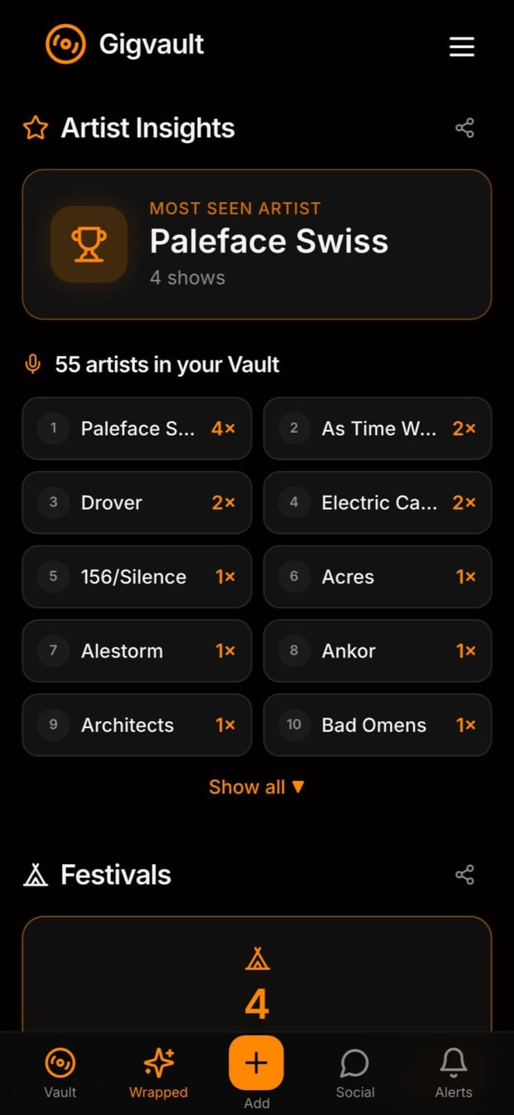 Gigvault screenshot 3 of 3