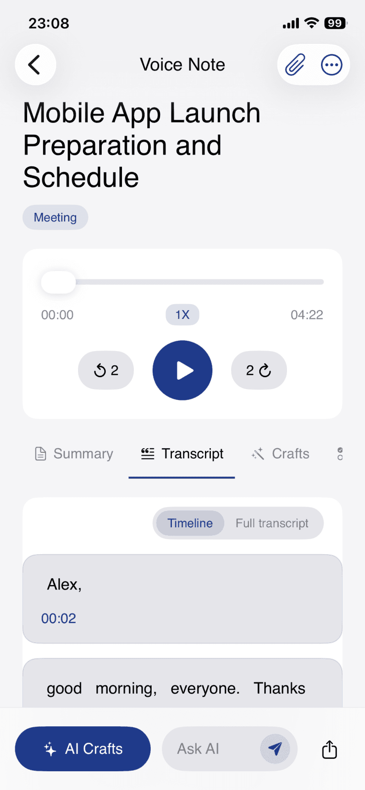 AltNotes – AI Voice Notes screenshot 5 of 6