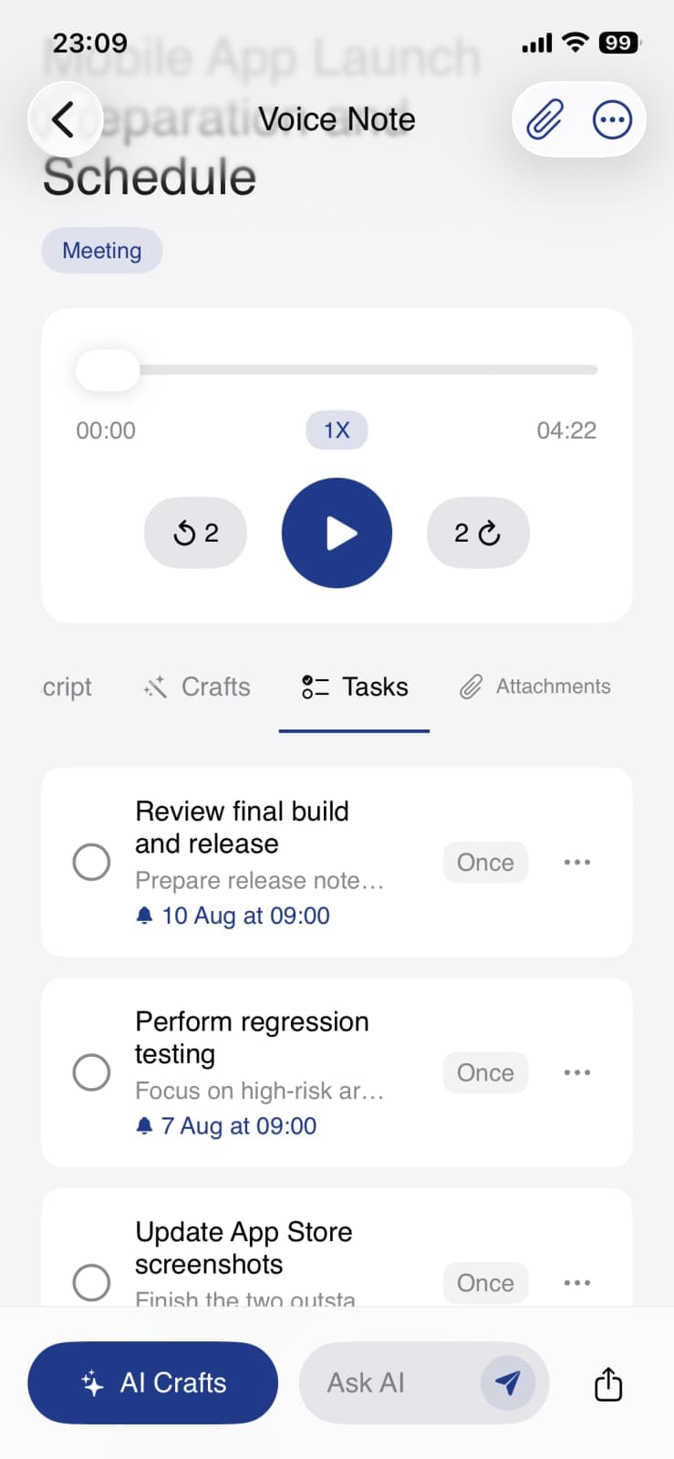 AltNotes – AI Voice Notes screenshot 3 of 6
