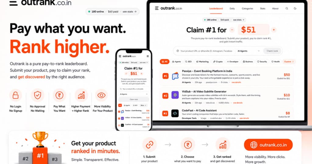 Outrank - Startup Launch Directory