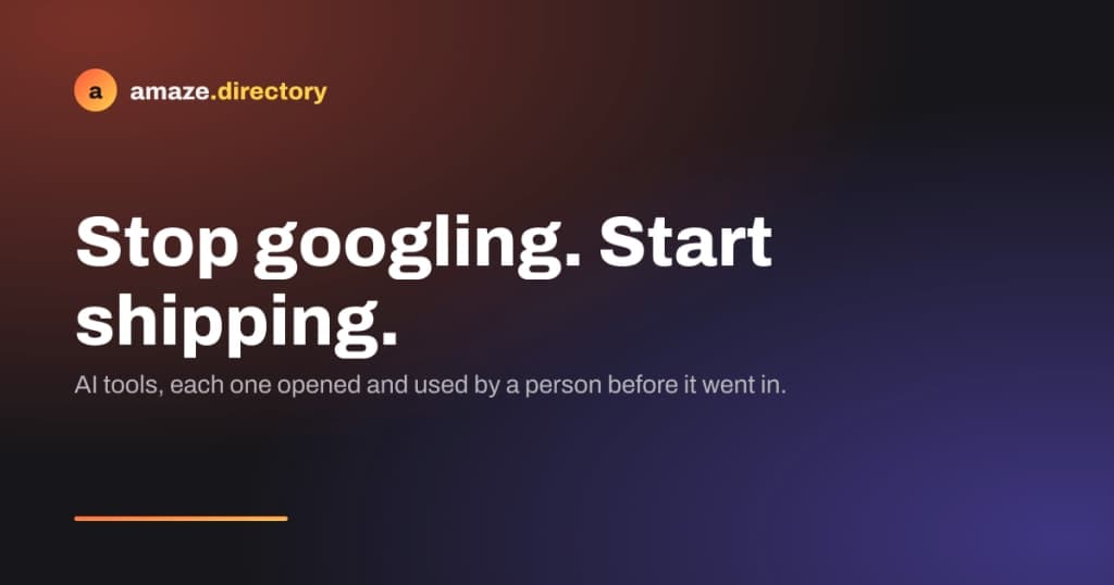 amaze.directory - Discover vetted AI tools easily