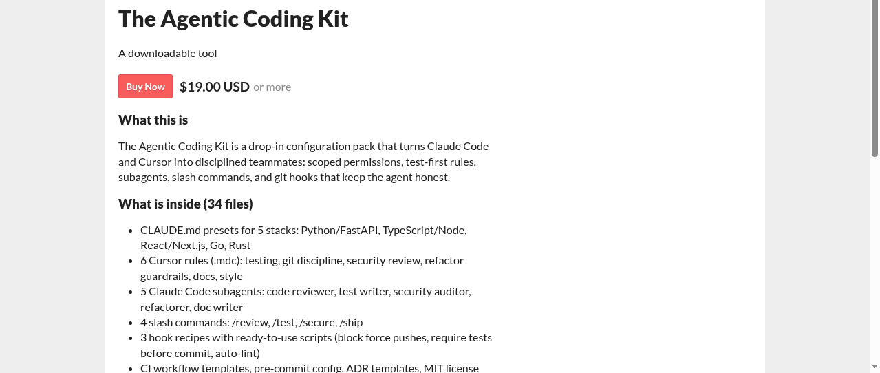 Agentic Coding Kit - Guardrails for AI coding assistants