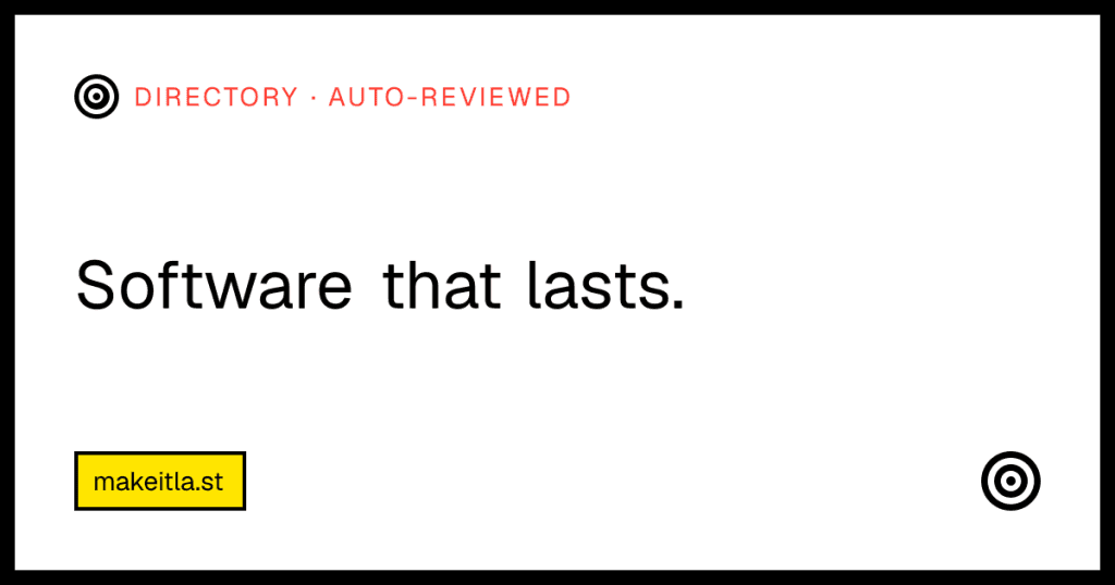 MakeItLast: The Ultimate Software Listing Platform for Long-Term Visibility - cover