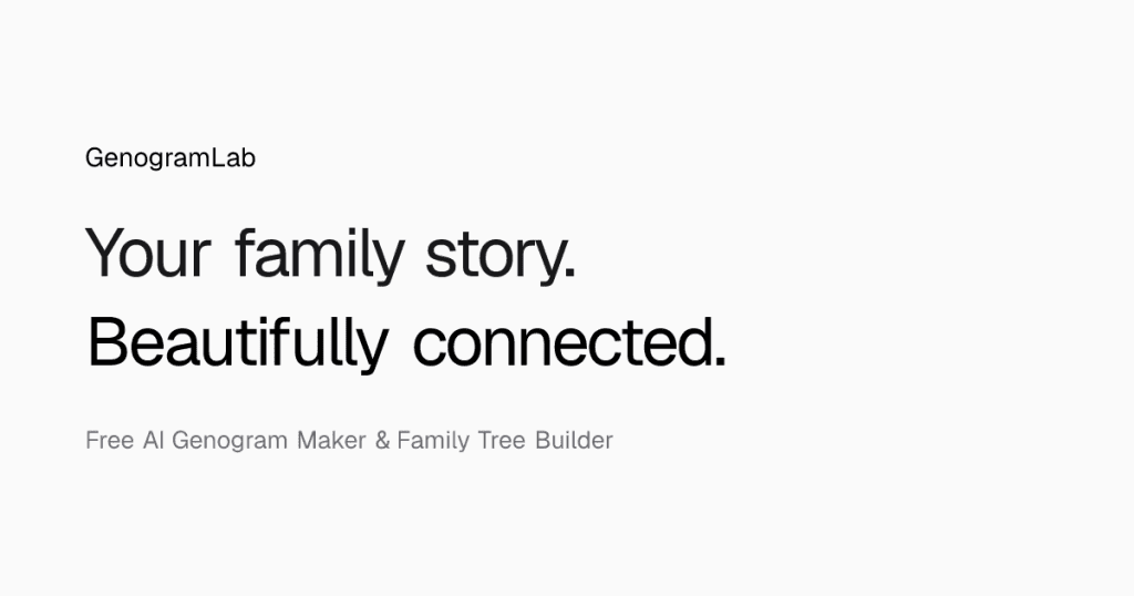 GenogramLab - Build family trees with health insights