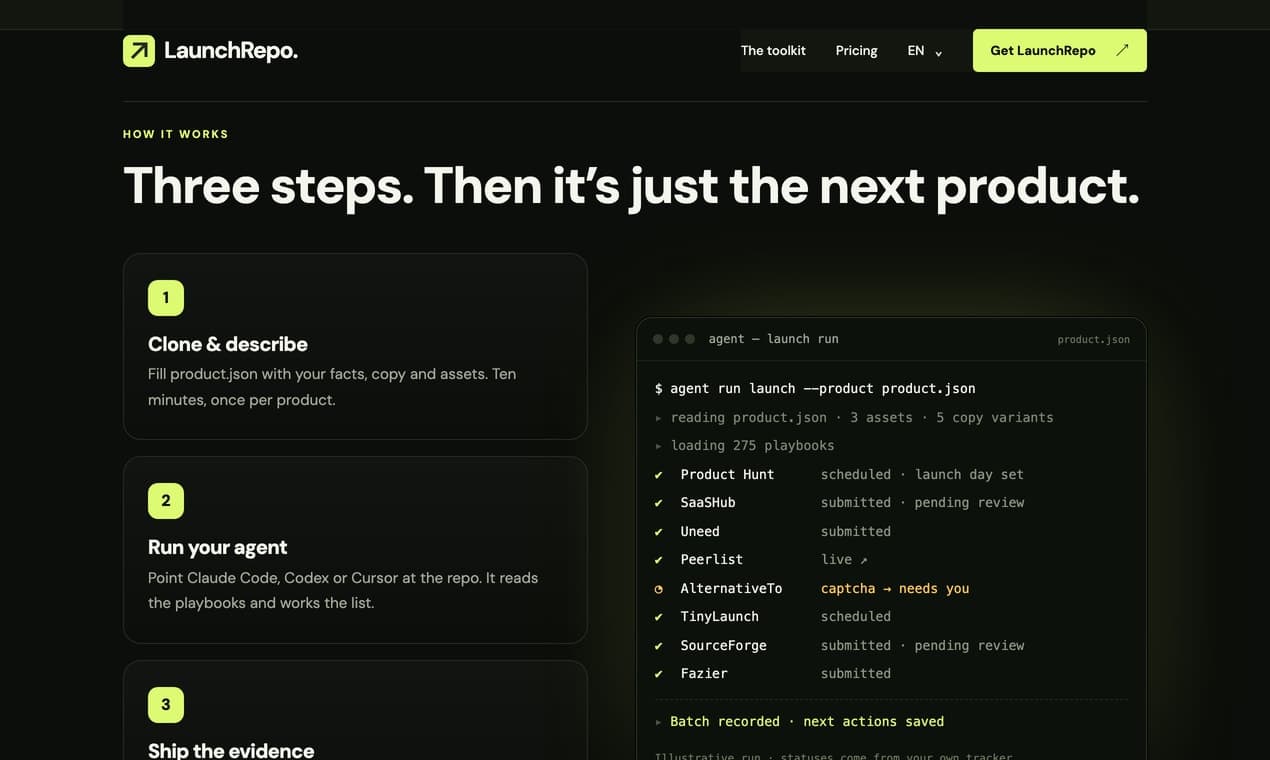 LaunchRepo screenshot 3 of 3