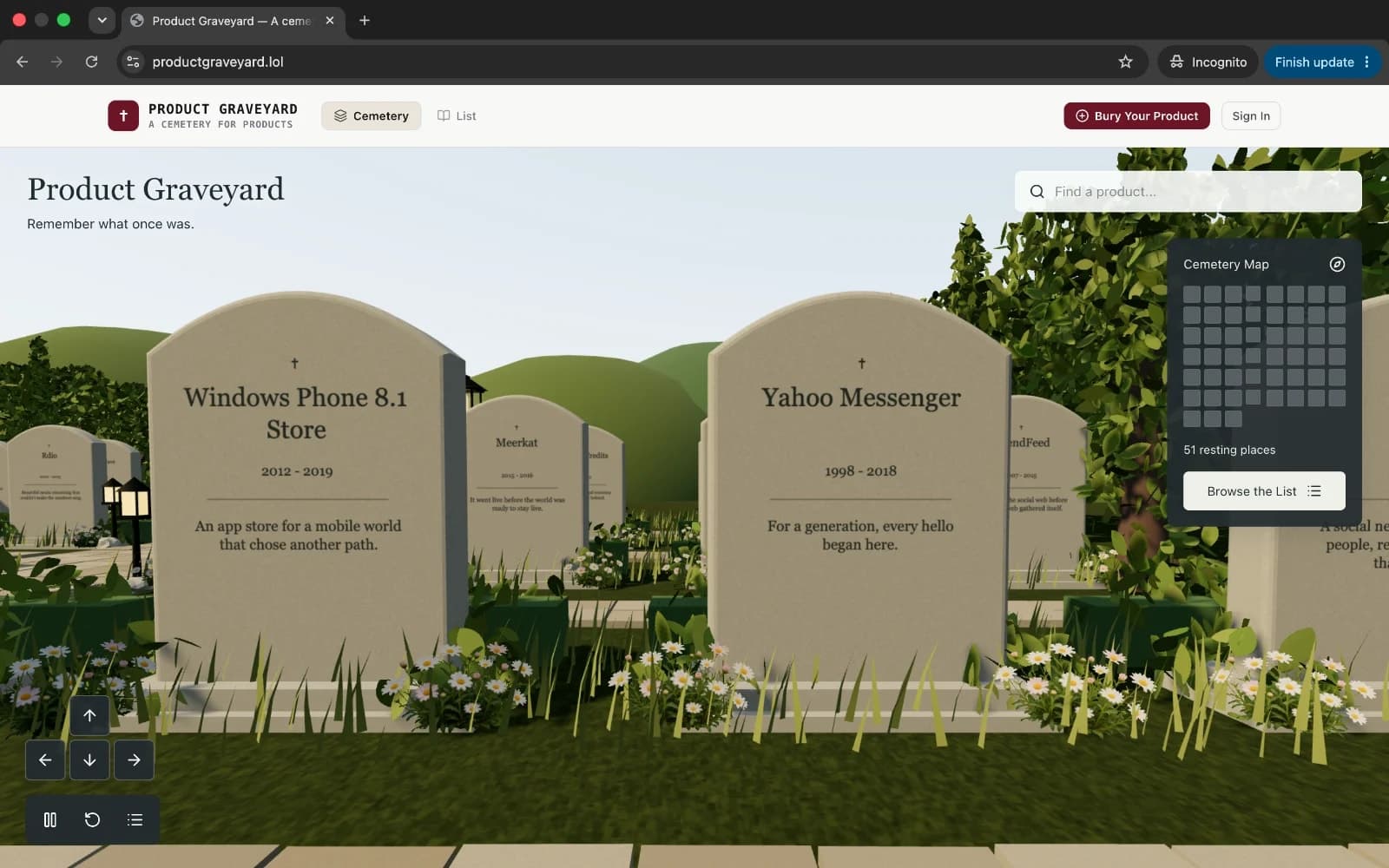 Product Graveyard screenshot 2 of 5