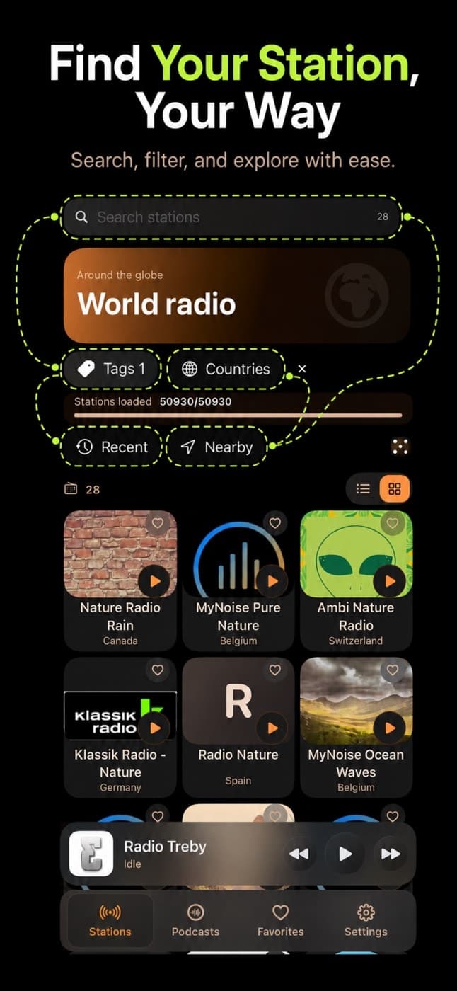 Radiogram — Radio & Podcasts - Live radio and podcasts for iPhone, iPad, and Mac.